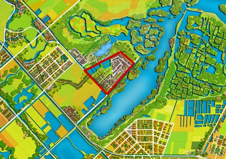  朱湖湿地公园综合服务区实景图 