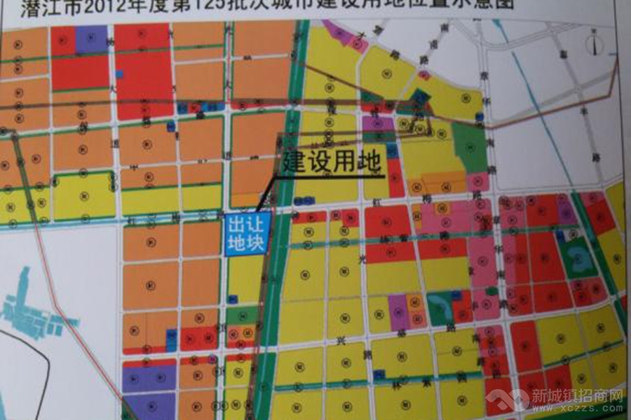 潜江市2012第125批次地块规划图