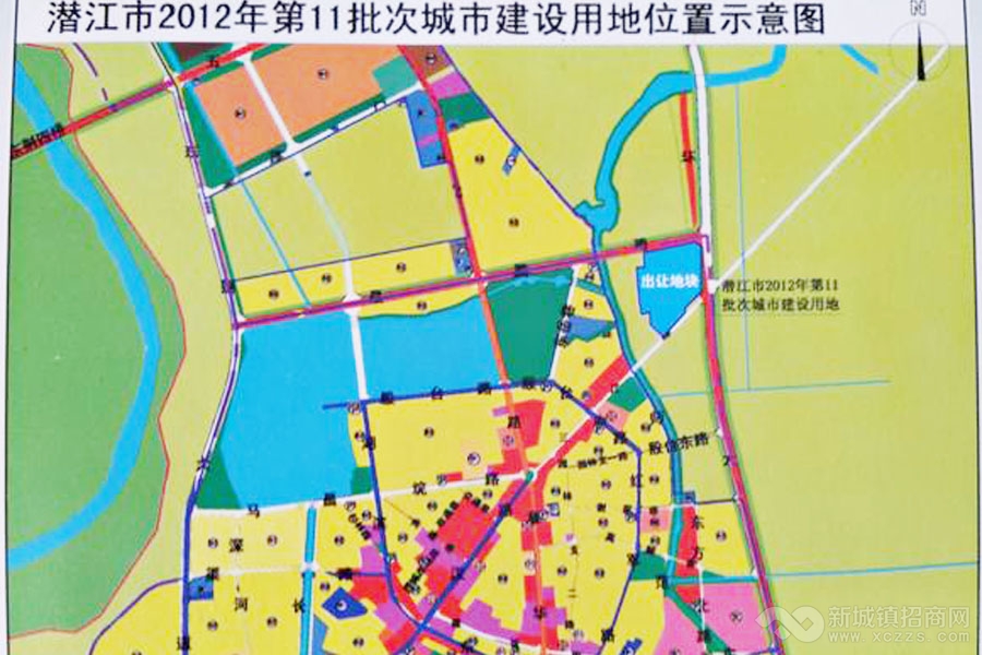 潜江市2012第11批次地块规划图