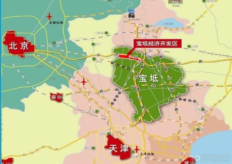 北京周边天津宝坻经济开发区6000亩土地16万出售