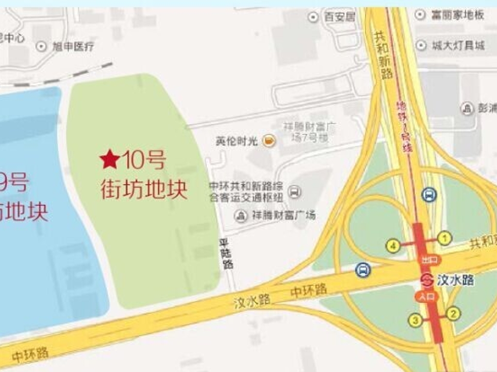 上海闸北区市北高新技术服务业园区街坊地块转让实景图