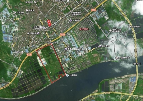  广东广州番禺区沙湾金沙丽水附近190亩商住地转让实景图 