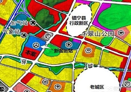  贵州黔西安顺镇宁县新客车站旁61亩商住用地出让实景图 