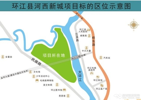  广西环江县大环江河以西、民族路以东2.02亿市政工程招商项目实景图 