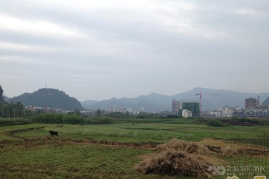 贵州铜仁江口县中心商务区土地出让实景图