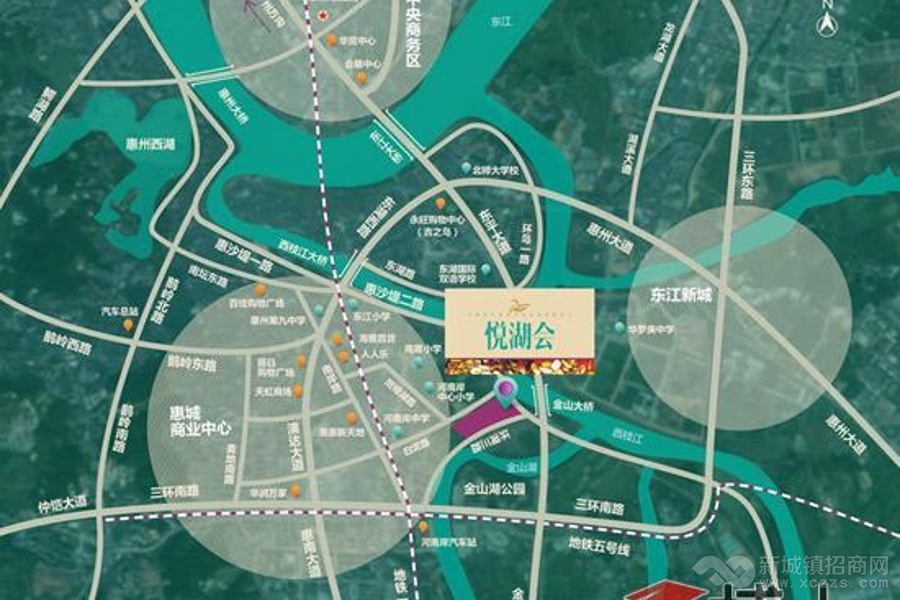 惠州市港惠新天地沃尔玛附近 商住用地出售 正对大马路边实景图