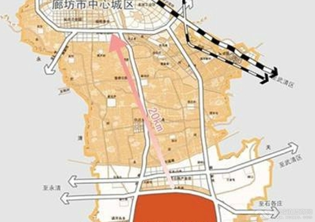  河北省廊坊市安次售590亩工业用地实景图 