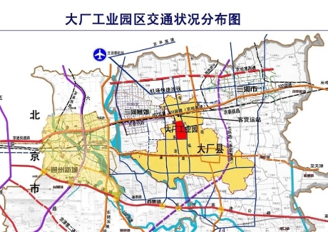  北京国贸正东30公里 河北大厂工业用地出售 可小面积分售实景图 