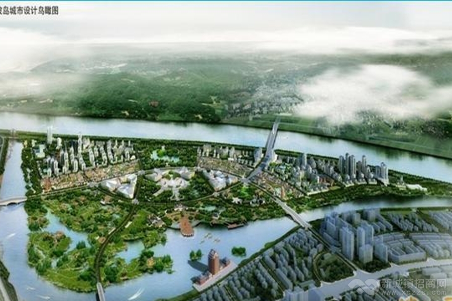 四川眉山东坡岛城市商业住宅用地出让实景图